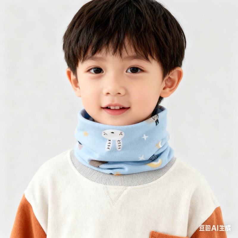 Baby Clothing Winter - 韓国スタイル子供ネックウォーマー冬スカーフ赤ちゃん男の子女の子プルオーバー暖かいフリーススカーフ衣類アクセサリー