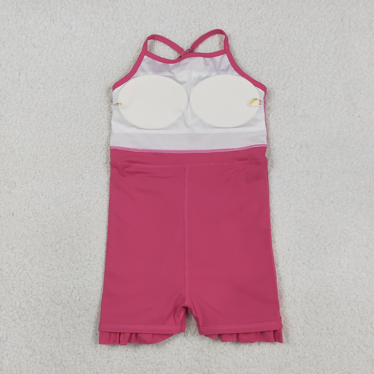 Baby Yoga Clothing - 卸売ベビーガールアクティブピンク衣料幼児キッズウェアノースリーブスカートショーツ幼児スコートヨガラッフルドレス服