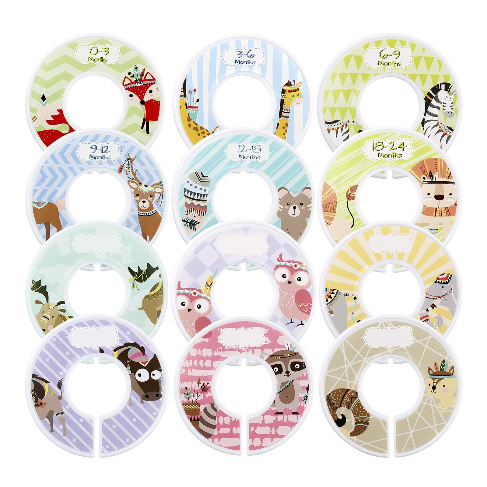 Baby Clothing Hanger Dividers - 幼児用ベビー服クローゼットハンガーラックサイズディバイダー衣類