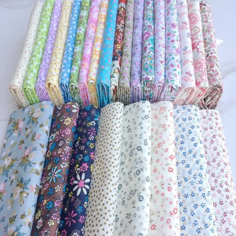 Baby Clothing Sewing - 純綿の田舎風花柄プリント生地、ベビー服、ドレス、手作り縫製、DIYキルティング、ソフトコットン工芸用