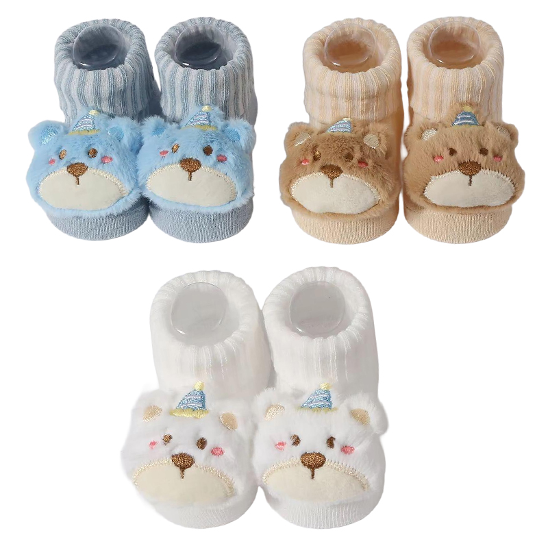 Baby Clothing Next - 3 ペア/セットベビーソックスガールズボーイズ新生児アクセサリー漫画動物キッズギフト服子供幼児のもの綿通気性靴下