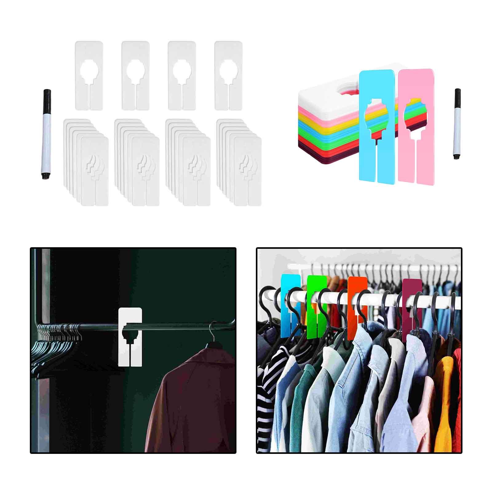Baby Clothing Hanger Dividers - 28個入り 衣類サイズ別収納ラック ハンガー 引き出し ホームクローゼットディバイダー ショップ