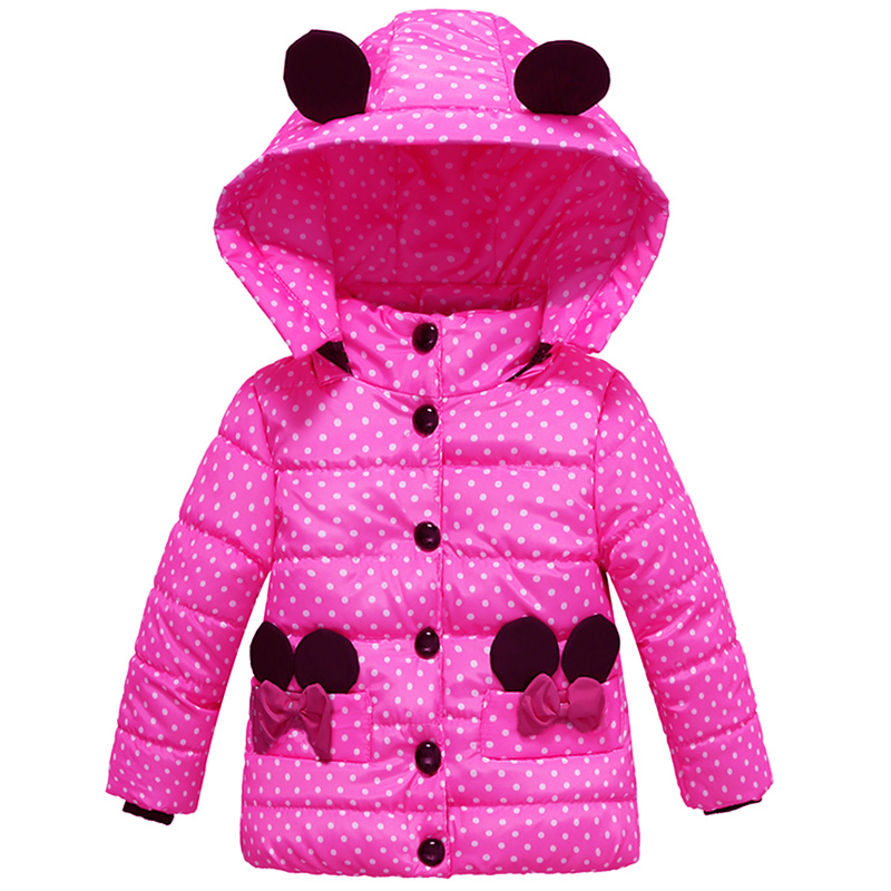 Baby Clothing Zipper - 女の赤ちゃんのための秋冬ジャケット,フード付きコート,コットンパッド入りベビーコート