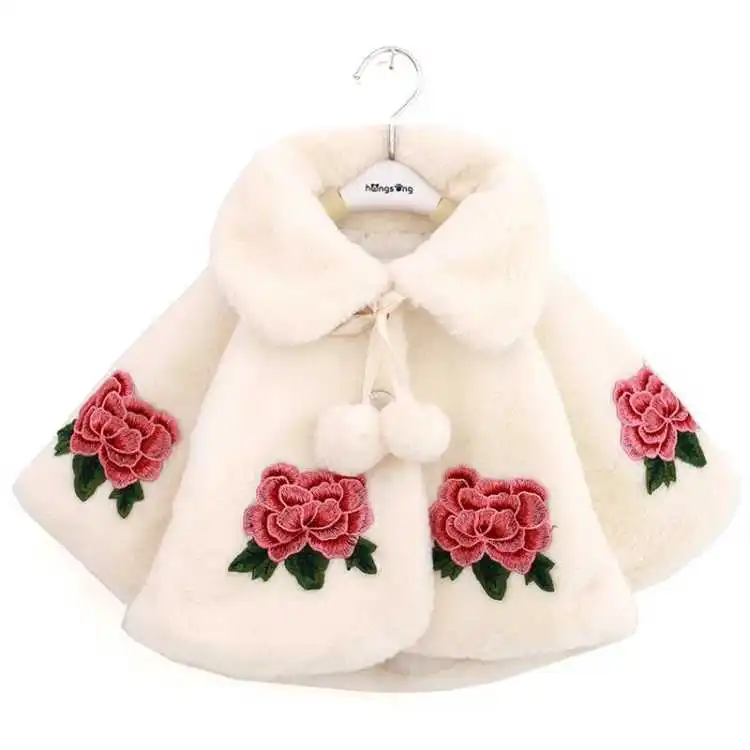 Baby Clothing Winter - 子供のための毛皮の模造ポンチョ,女の子のためのマント,幼児のためのケープジャンパー,子供のためのカーディガン服,春,秋