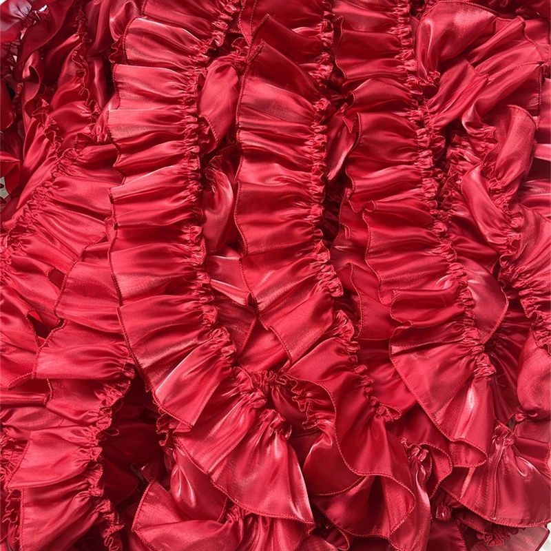 Baby Clothing Yarn - 7 センチ幅の真珠光沢のある糸プリーツレースレースロリータ衣装ベビー服カーテン生地手作り衣類装飾