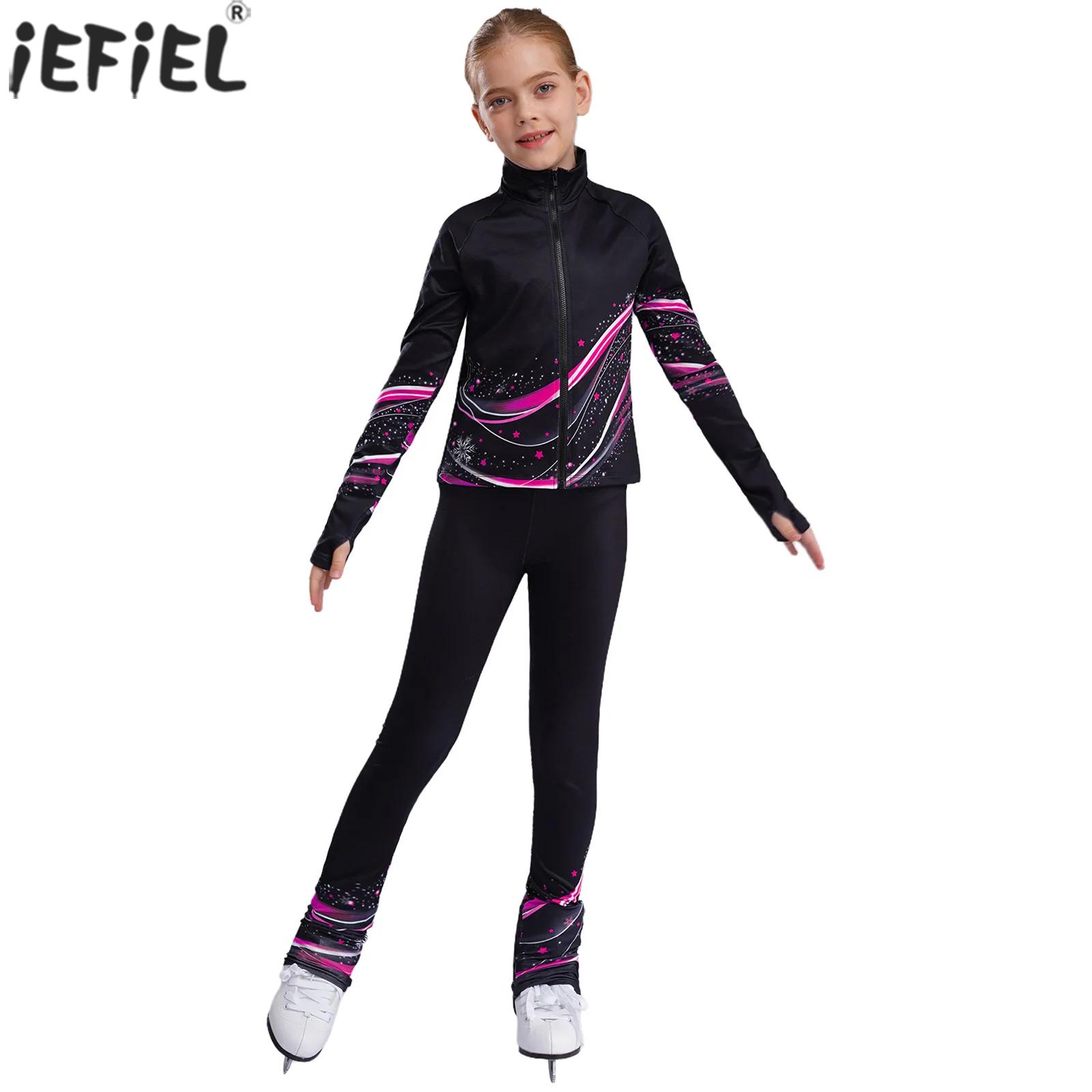 Toddler Legging Set - 女の子用フリーススウェットシャツとパンツセット,レギンス付きジャケット,体操ダンス練習,ヨガトレーニング