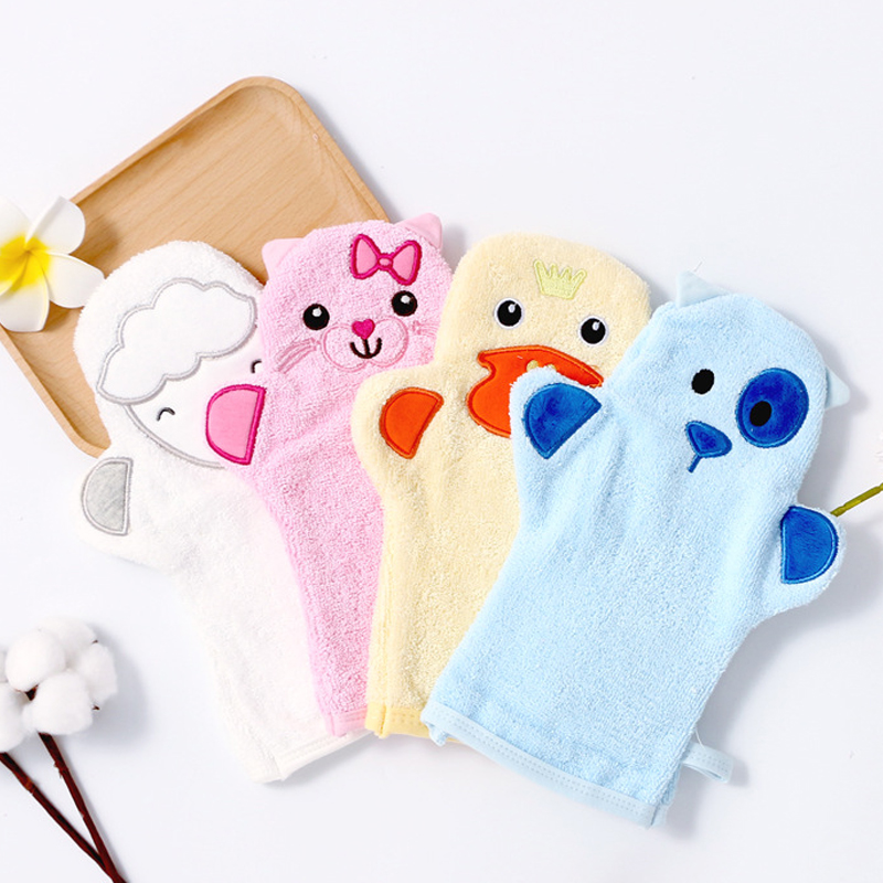 Baby Clothing Wash - 2 ピース新生児赤ちゃん男の子と女の子シャワータオル漫画動物刺繍バスタオル
