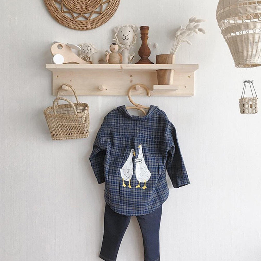 Baby Clothing Drying Rack - 1 個プレミアム籐子供服ハンガーエレガントなデザインの赤ちゃん幼児服ディスプレイ収納乾燥ラック家の装飾