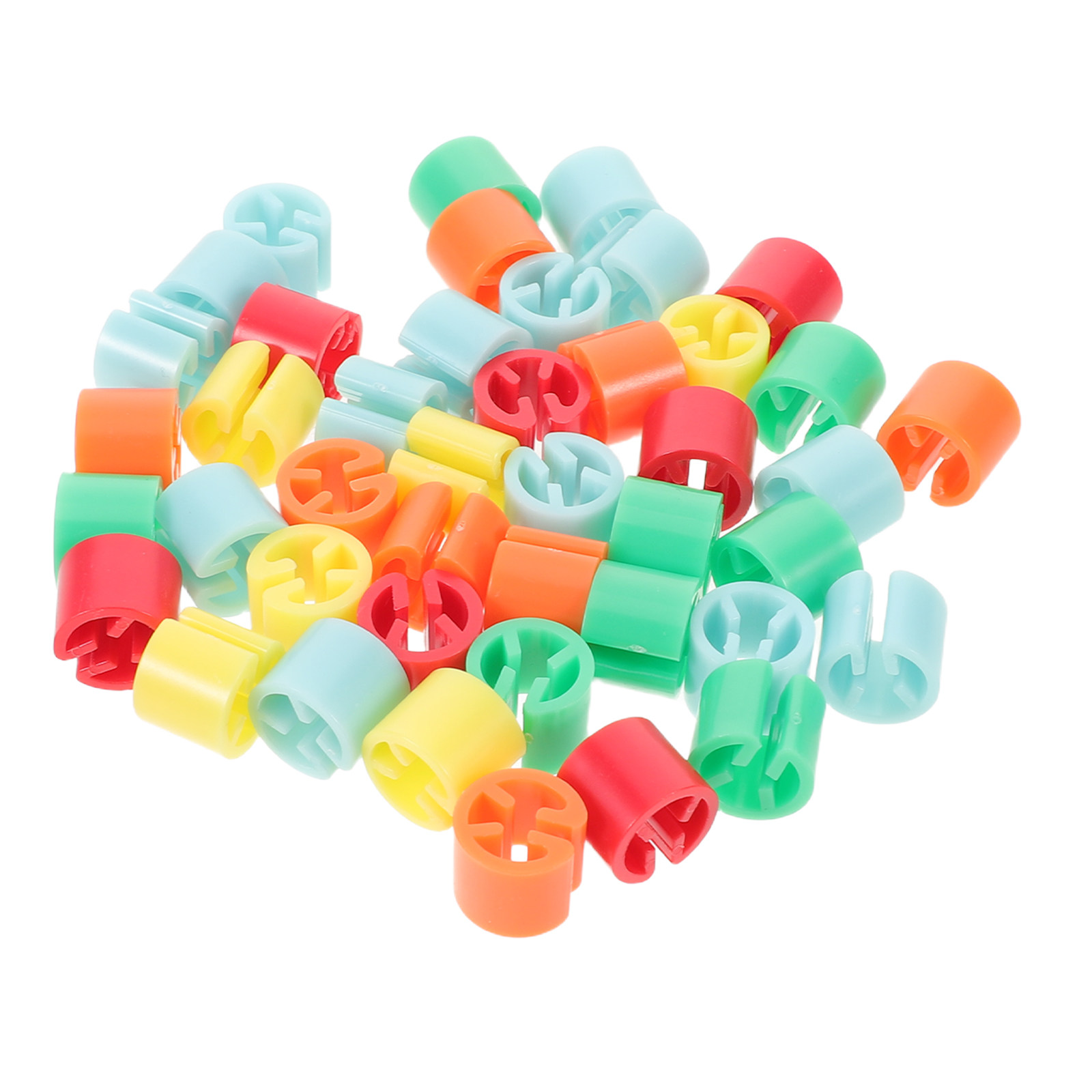 Baby Clothing Hanger Dividers - 150個入り カラフル衣類マーカータグ プラスチックハンガーサイザーリング スムースエッジサイズディバイダー クローゼット、小売店、ランドリー、ベビー服用