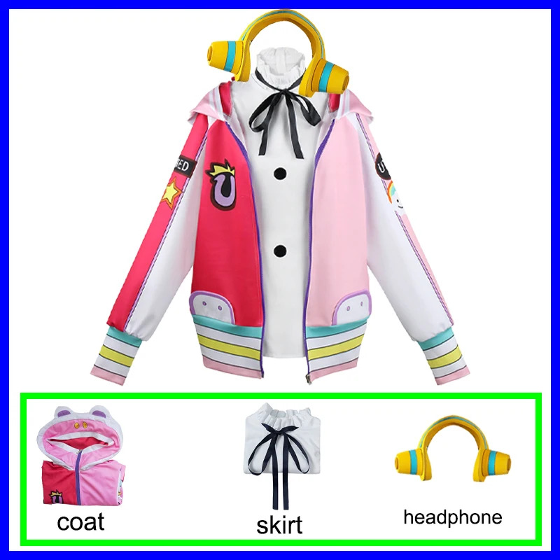 アニメコスプレ衣装フィルムレッドウタ服子供大人ウィッグウィン - Toddler Legging Set のレビューと価格