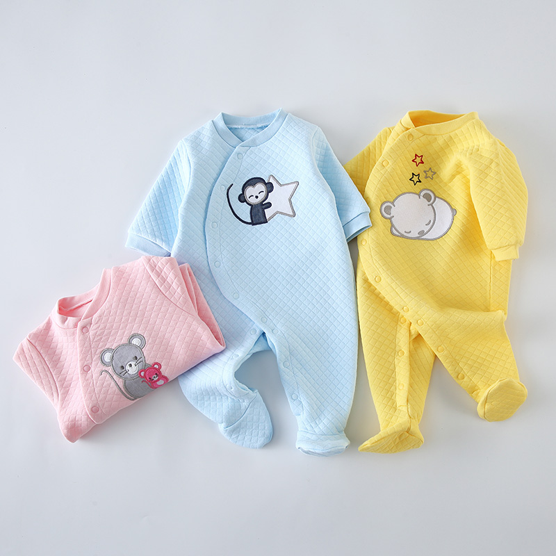 ベビーコットンロンパース服新生児長袖ユニセックスワンピースパ - Baby Clothing Next のレビューと価格