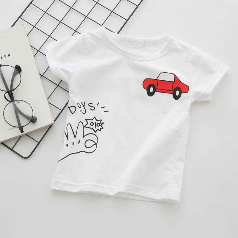 赤ちゃんと男の子のための綿のTシャツ,半袖の服,カジュアルな - Baby Clothing Clearance のレビューと価格