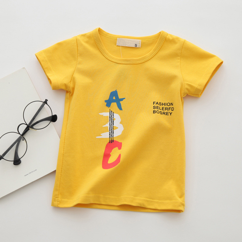 赤ちゃんと男の子のための綿のTシャツ,半袖の服,カジュアルな - Baby Clothing Clearance のレビューと価格