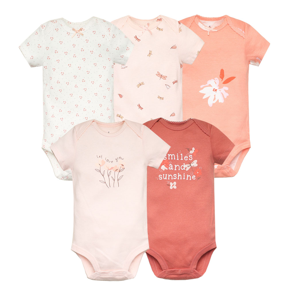 5 ピース/ロットベビーボディスーツファッションガール服綿新 - Baby Clothing Next のレビューと価格