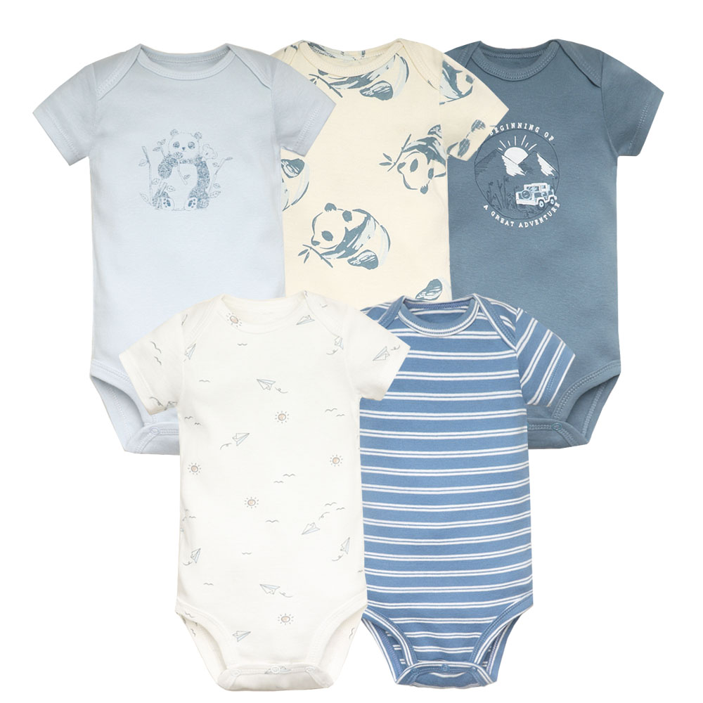 5 ピース/ロットベビーボディスーツファッションガール服綿新 - Baby Clothing Next のレビューと価格