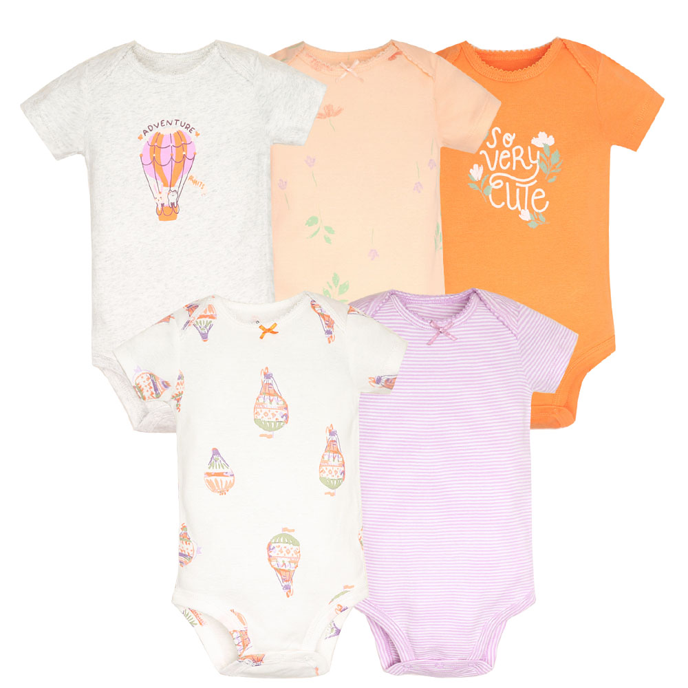 5 ピース/ロットベビーボディスーツファッションガール服綿新 - Baby Clothing Next のレビューと価格