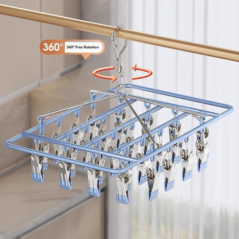 ステンレス鋼マルチクランプ物干し竿ベビー下着靴下乾燥ラック家 - Baby Clothing Drying Rack のレビューと価格
