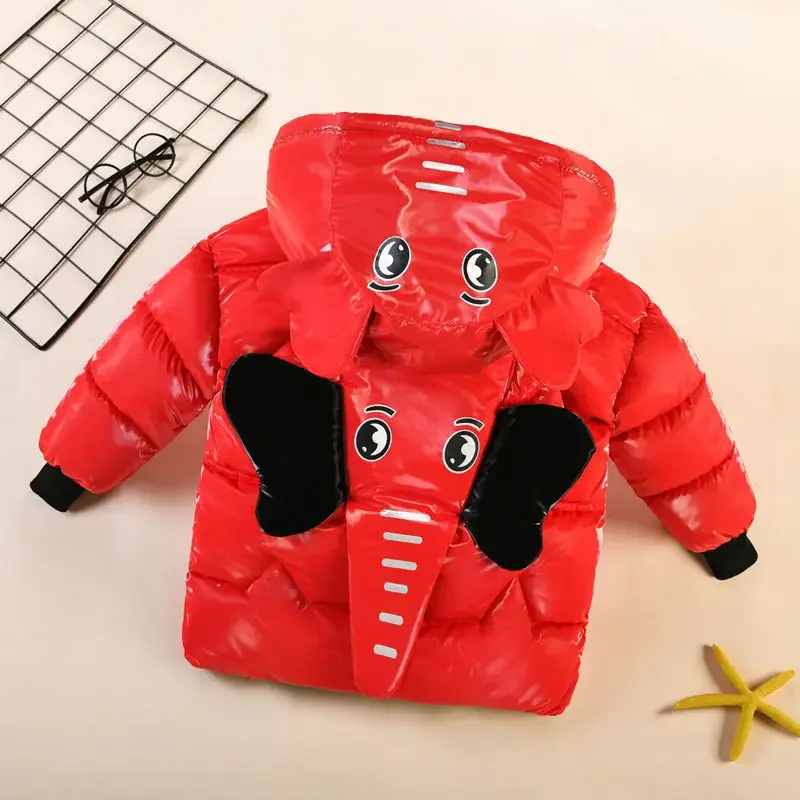 男の子用の漫画の絵が描かれた3Dベビーエレファント,厚くて暖 - Baby Clothing Wash のレビューと価格