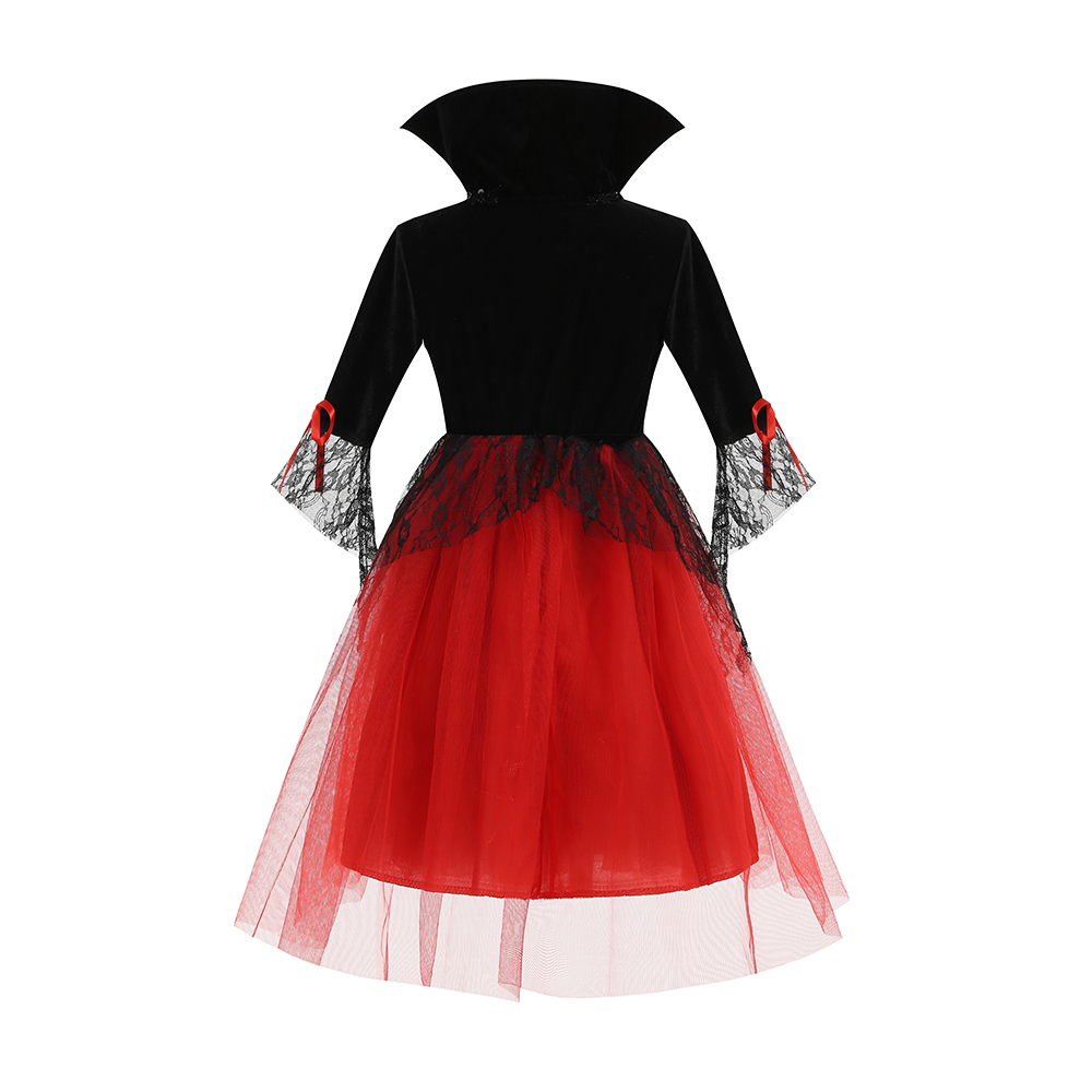 女の子ハロウィンコスプレドレスアップ子供ゴースト花嫁ゴシック - Baby Clothing Europe のレビューと価格