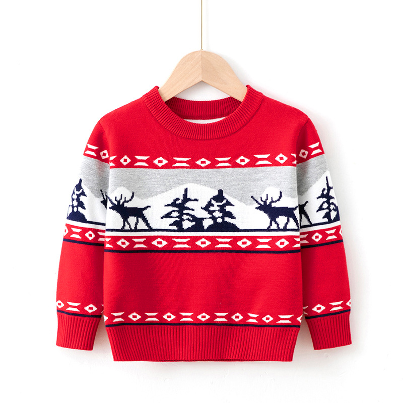 男の子と女の子のセーター,ニットセーター,漫画プリント,暖か - Baby Clothing Knitting Patterns のレビューと価格