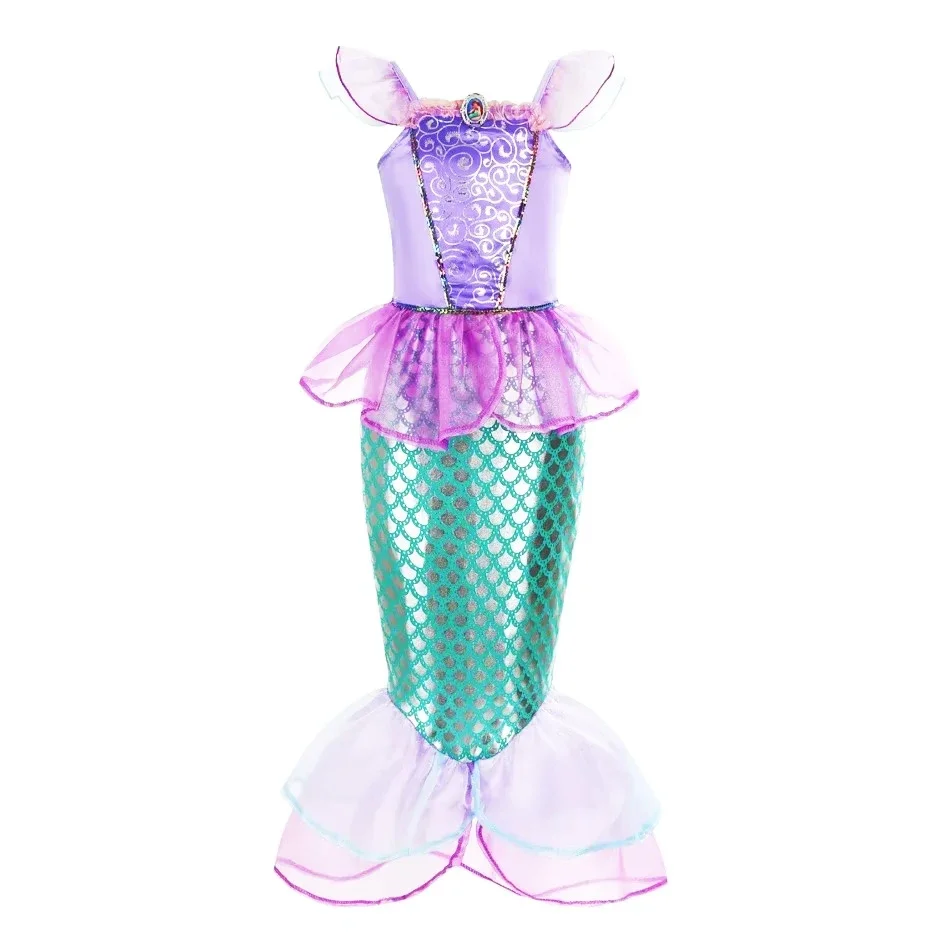 マーメイドドレスガールズキッズコスプレドレスプリンセスコスチ - Baby Clothing Europe のレビューと価格