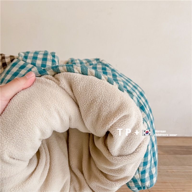 ファッションチェック柄キッズジャケット2026韓国風厚手コッ - Baby Clothing Zipper のレビューと価格