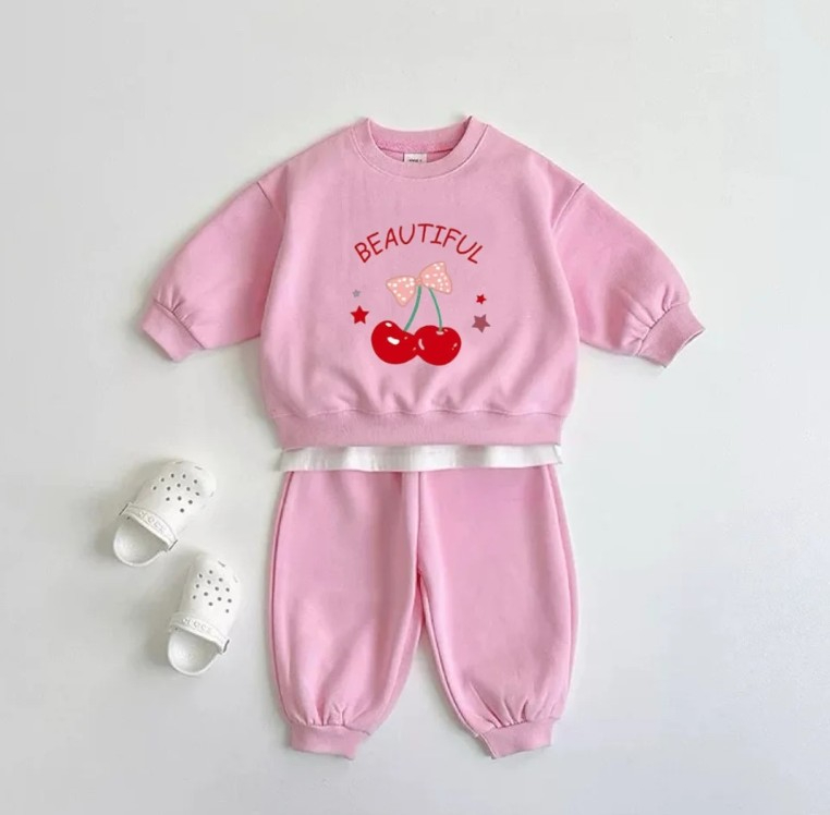 赤ちゃん多用途漫画パターントラックスーツセット子供長袖トレー - Baby Clothing Knitting Patterns のレビューと価格
