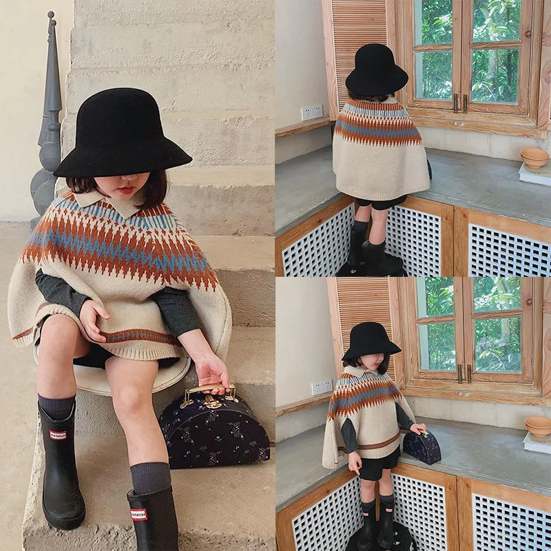 子供用ニットケープ,女の子用ダイヤモンドグリッドパターン,セ - Baby Clothing Knitting Patterns のレビューと価格