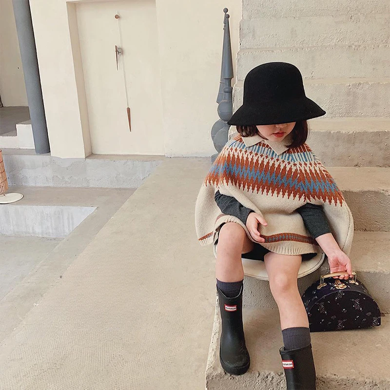 子供用ニットケープ,女の子用ダイヤモンドグリッドパターン,セ - Baby Clothing Knitting Patterns のレビューと価格