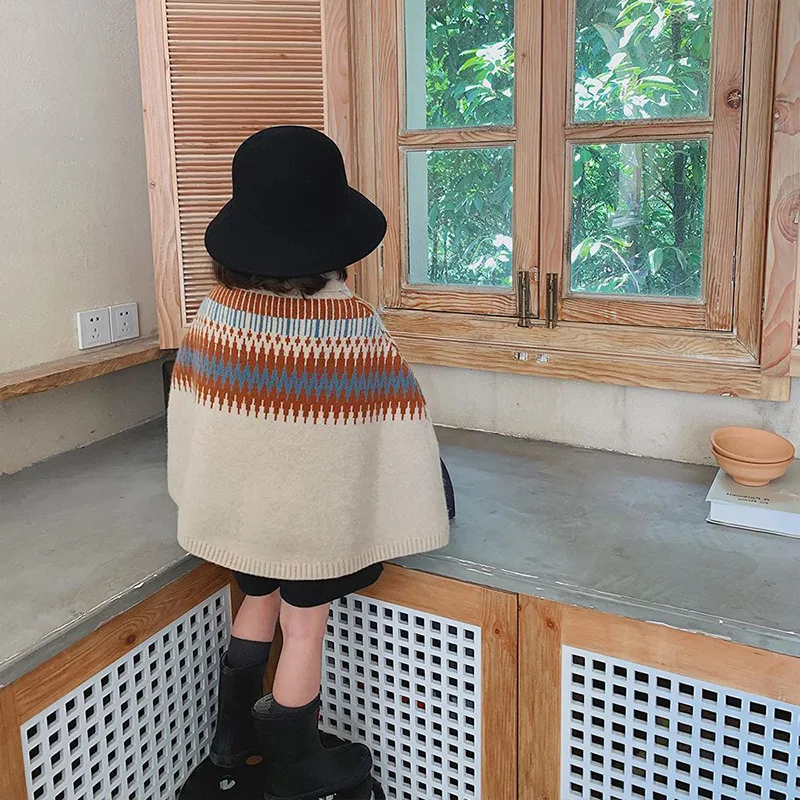 子供用ニットケープ,女の子用ダイヤモンドグリッドパターン,セ - Baby Clothing Knitting Patterns のレビューと価格