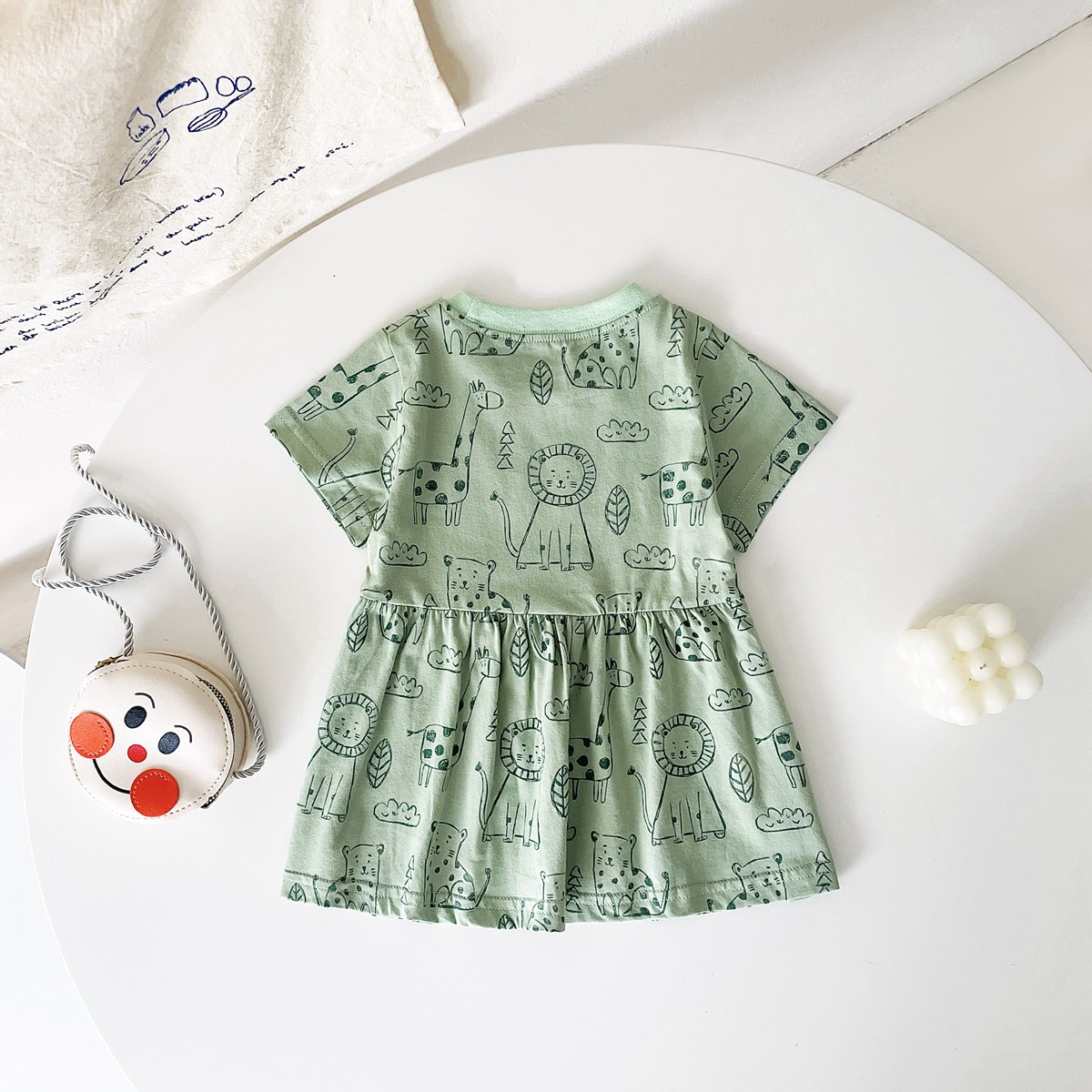 カジュアルで可愛い子供服 女の子用アニマル柄サマードレス ホ - Baby Clothing Knitting Patterns のレビューと価格
