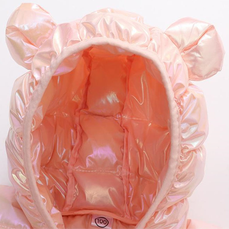 フード付き軽量ダウンジャケット,滑らかな表面生地,暖かいアウ - Baby Clothing Zipper のレビューと価格