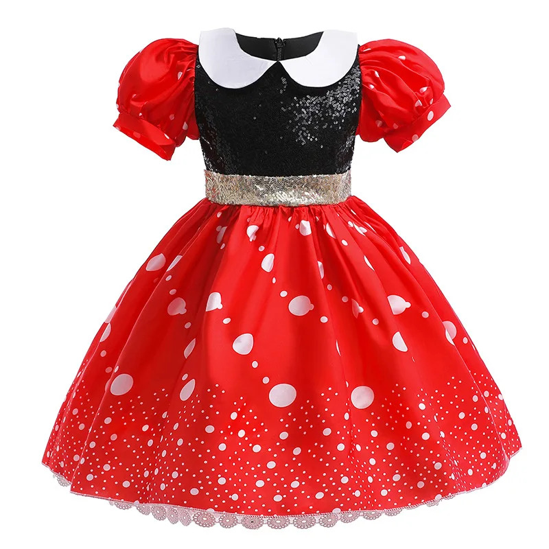 少女ミッキードレス幼児キッズミニーコスプレ衣装レッドドットプ - Toddler Legging Set のレビューと価格