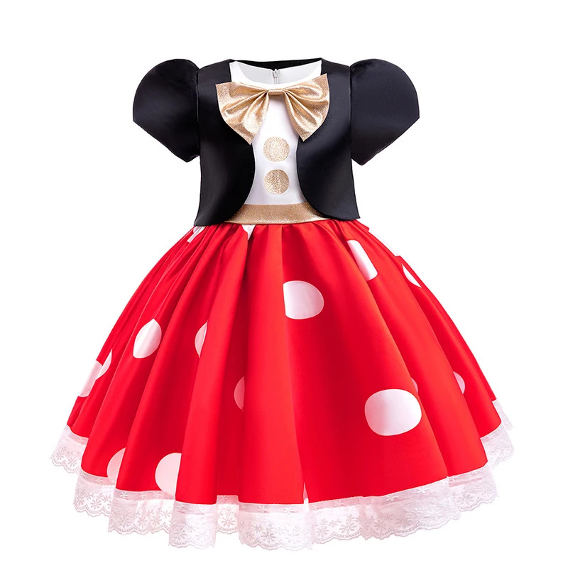 少女ミッキードレス幼児キッズミニーコスプレ衣装レッドドットプ - Toddler Legging Set のレビューと価格