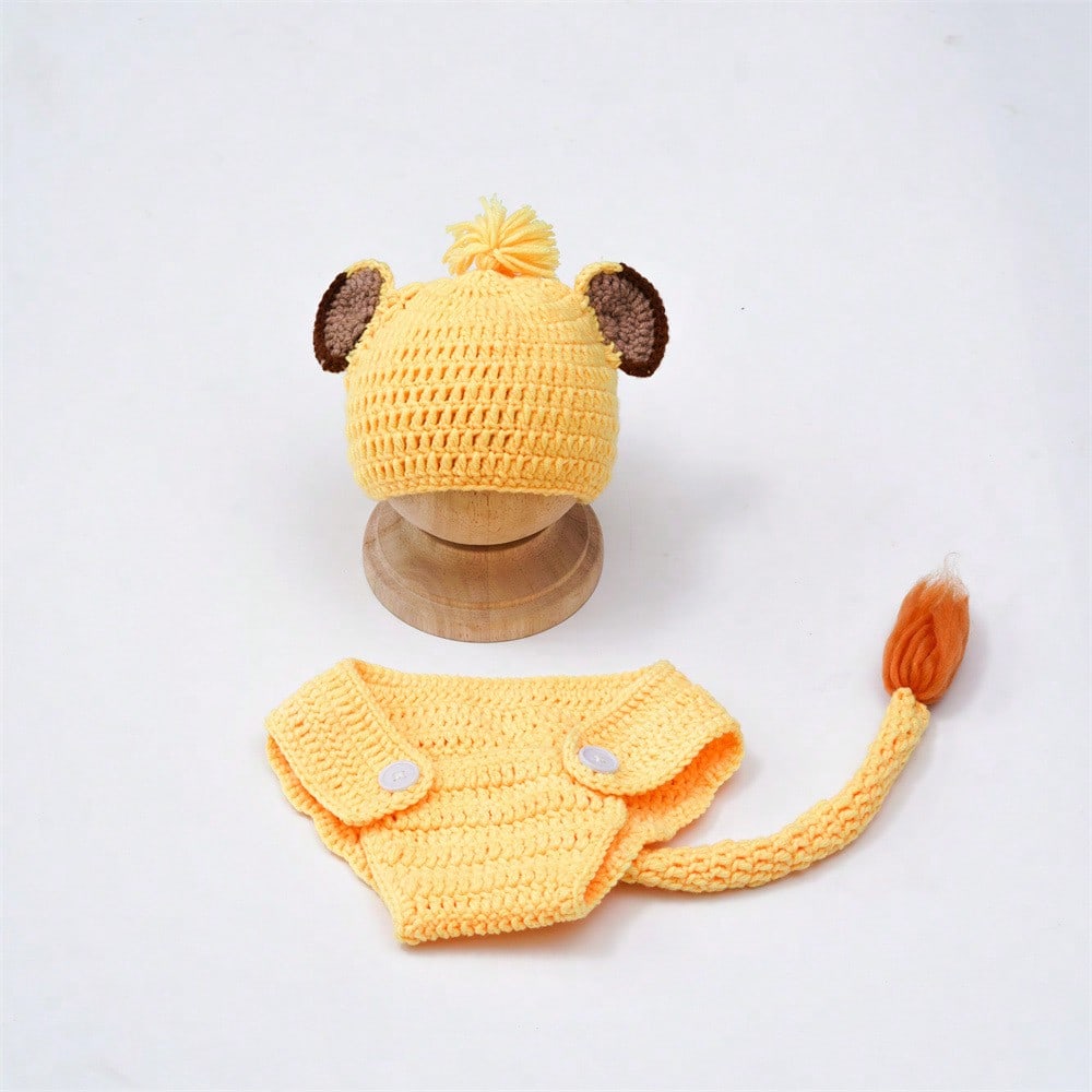 生まれたばかりの写真衣装,手作りのかぎ針編みの服,ライオンキ - Baby Clothing Winter のレビューと価格