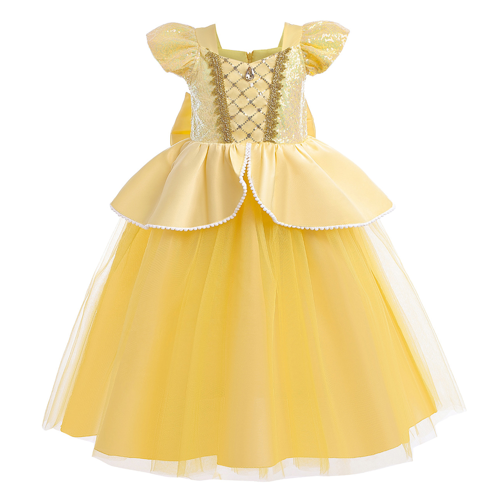 女の子用ハロウィンコスプレ衣装 ベル姫ドレス 高級プロム誕生 - Baby Clothing Europe のレビューと価格