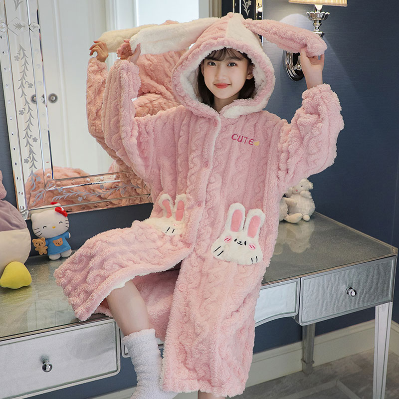 ハローキティ Miniso コーラルフリースネグリジェ子供秋 - Baby Clothing Winter のレビューと価格