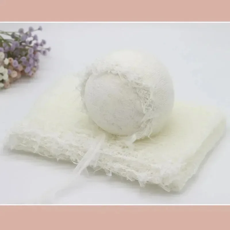 赤ちゃんの写真撮影用小道具モヘアレース糸ラッピングクロス帽子 - Baby Clothing Yarn のレビューと価格