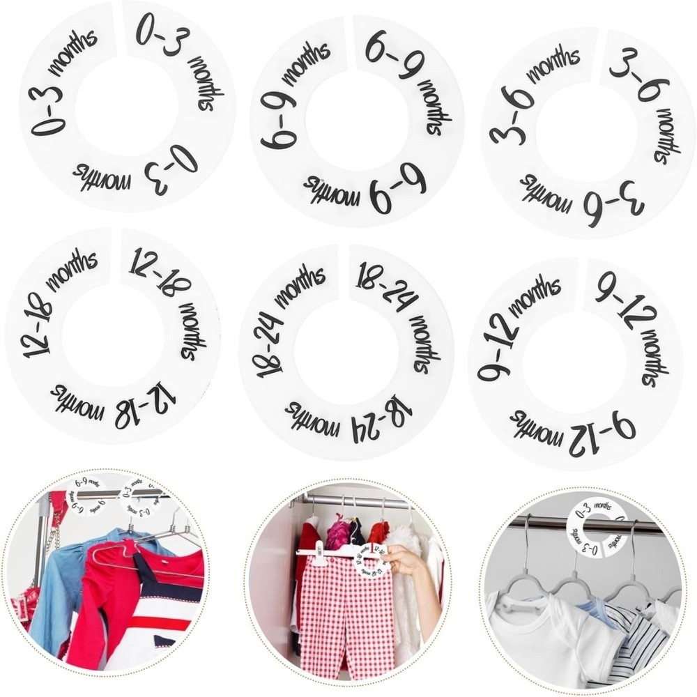 68/9 個整理用ハンガー ベビー服サイズディバイダー プラ - Baby Clothing Hanger Dividers のレビューと価格