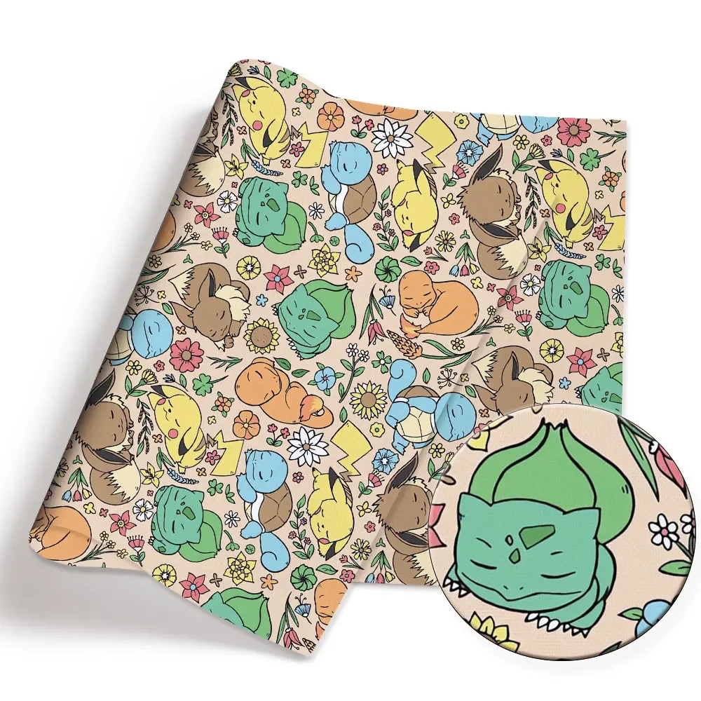 ポケモン漫画生地 140*50 センチメートル手作り縫製パッ - Baby Clothing Sewing のレビューと価格