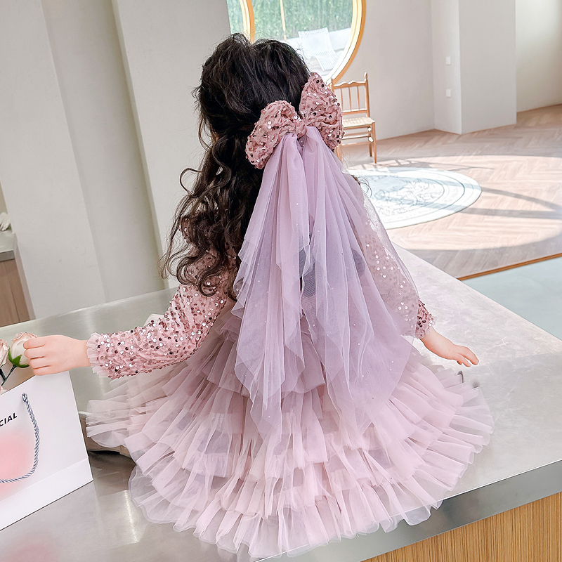 女の赤ちゃんのドレスロリータエレガントなプリンセスドレス光沢 - Baby Clothing Yarn のレビューと価格