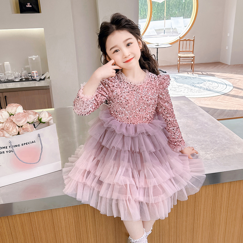 女の赤ちゃんのドレスロリータエレガントなプリンセスドレス光沢 - Baby Clothing Yarn のレビューと価格