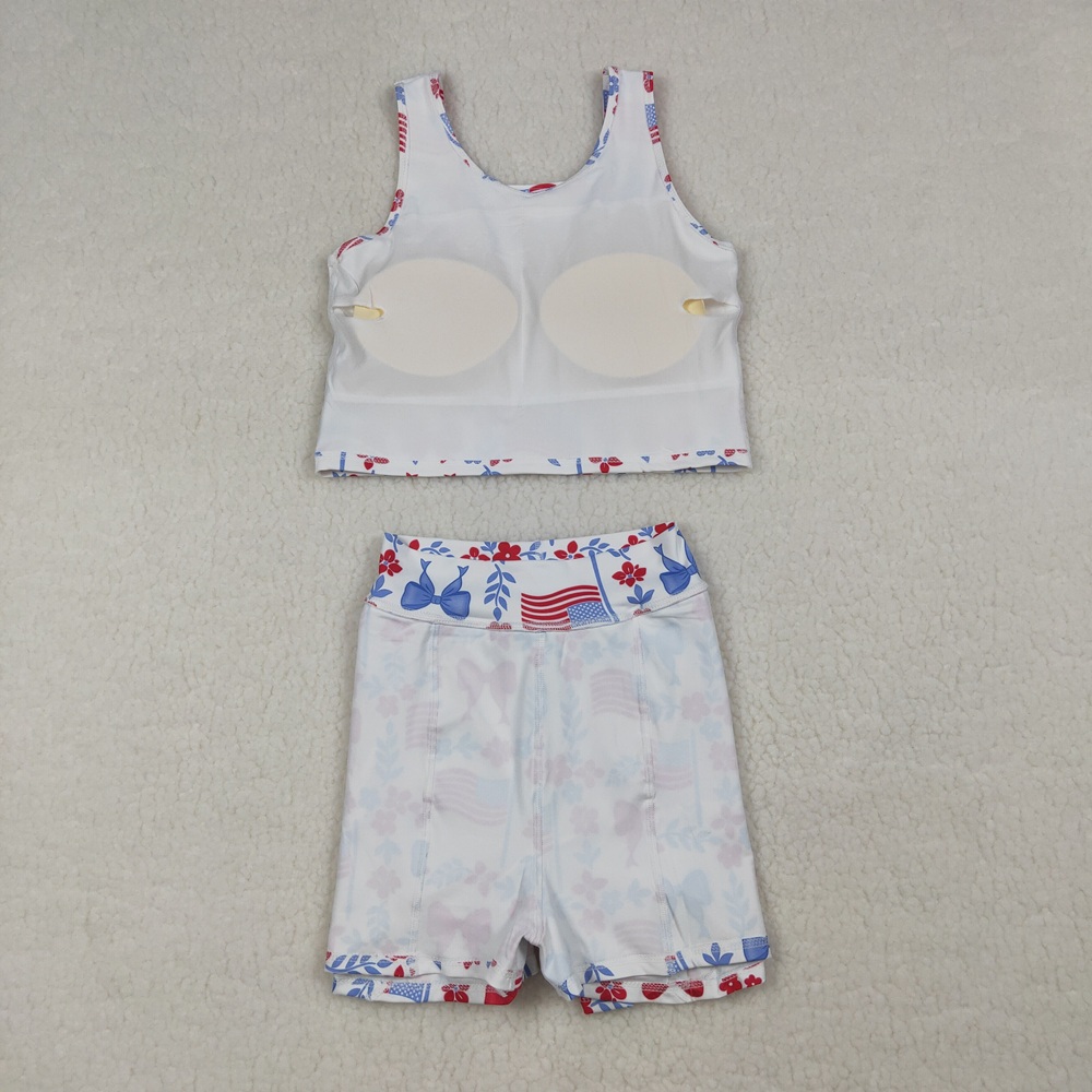 卸売ベビーガールヨガアクティブ独立記念日服幼児用旗柄ボウシャ - Baby Yoga Clothing のレビューと価格