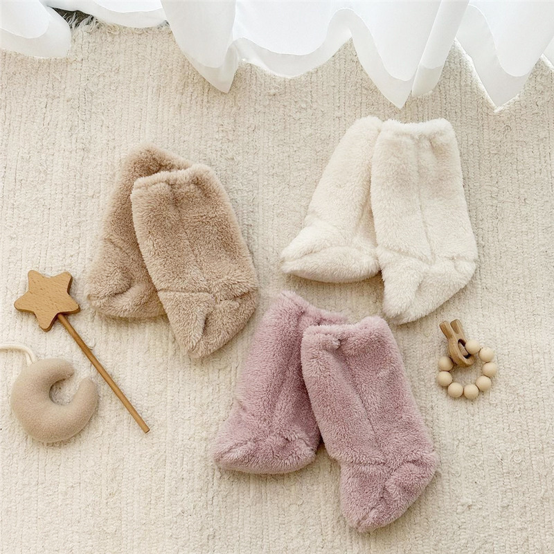 暖かい冬のベビーソックスコーラルフリースソックス幼児男の子女 - Baby Clothing Winter のレビューと価格