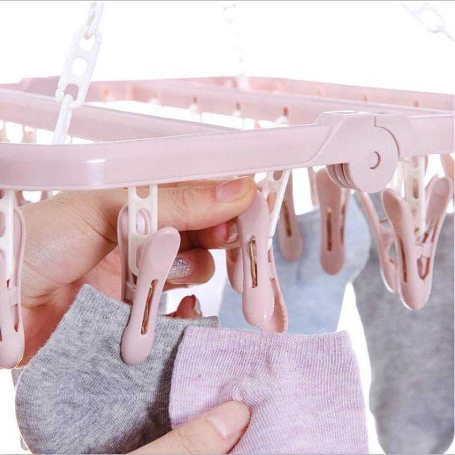 1 PC 32 クリップ折りたたみの衣類ハンガー 乾燥機 防 - Baby Clothing Drying Rack のレビューと価格