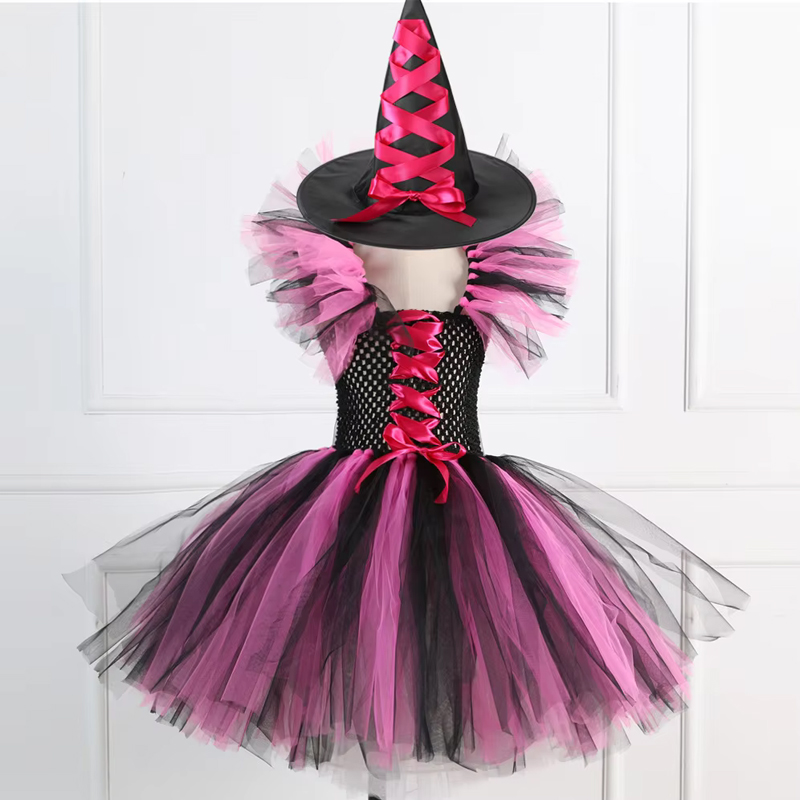 女の子用ハロウィン魔女コスチューム、チュールチュチュドレスと - Baby Clothing Europe のレビューと価格