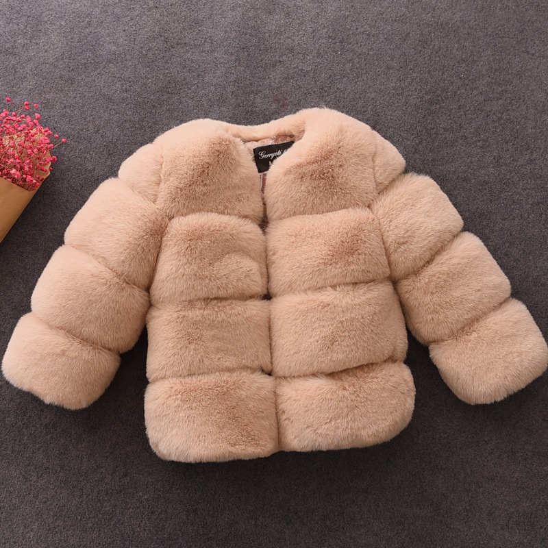 女の赤ちゃんのための合成皮革の冬のコート,子供のための長袖の - Baby Clothing Zipper のレビューと価格