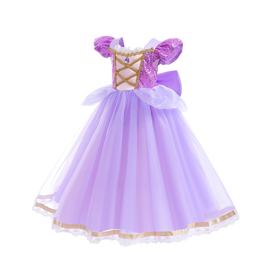 夏ラプンツェルガールプリンセスドレスコスプレもつれたハロウィ - Baby Clothing Europe のレビューと価格