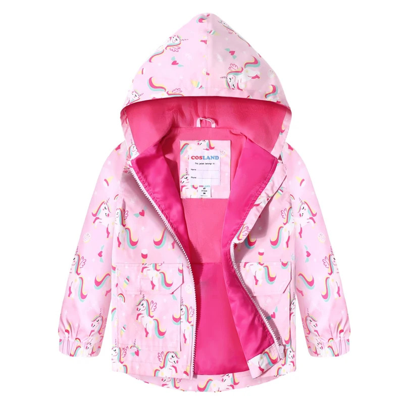 子供ユニコーンコスチューム女の子レインコート幼児防水フード付 - Toddler Legging Set のレビューと価格