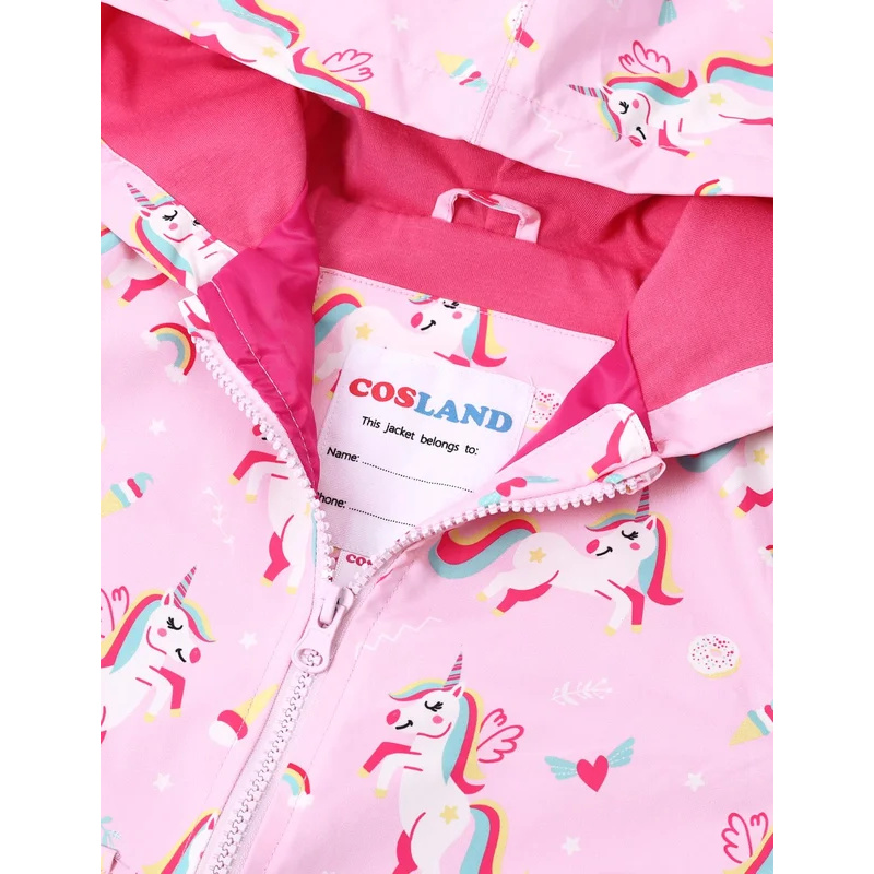 子供ユニコーンコスチューム女の子レインコート幼児防水フード付 - Toddler Legging Set のレビューと価格